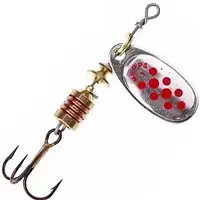 Блешня Mepps Comet Decore silver/red dots