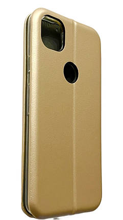 Чохол книжка Elegant book для Google Pixel 4a золотистий, фото 3