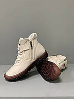 Зимние Лоферы, самая удобная обувь, женские ботинки, кроссовки, размер 40 молочные Код 00-0115