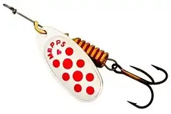 Блешня Mepps Comet Decore silver/red dots 4/8g