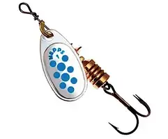 Блешня Mepps Comet Decore silver/blue dots