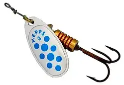 Блешня Mepps Comet Decore silver/blue dots 3/6.5g