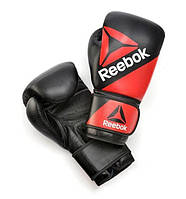 Боксерские перчатки Reebok Combat Leather Training Glove красный, черный мужские 14 унцій