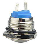 TY 16-231P Pcb Кнопка металева опукла, (з'єднання під пайку), 1NO., фото 4