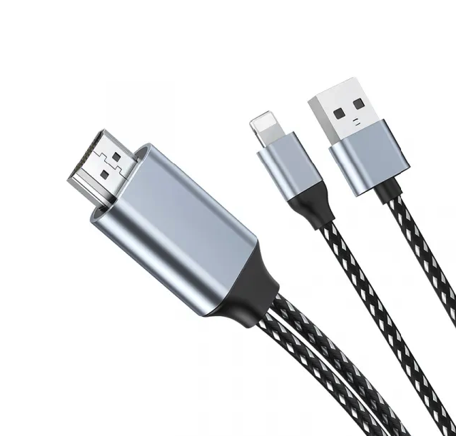 Кабель WiWu X7L Lightning to HDMI Cable HDTV 1M Grey, фото 2