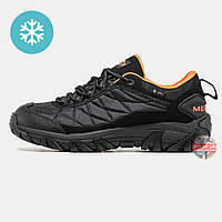 Мужские зимние кроссовки Merrell Ice Cap Moc II Black Orange, черные кроссовки мерелл айс кап мок 2