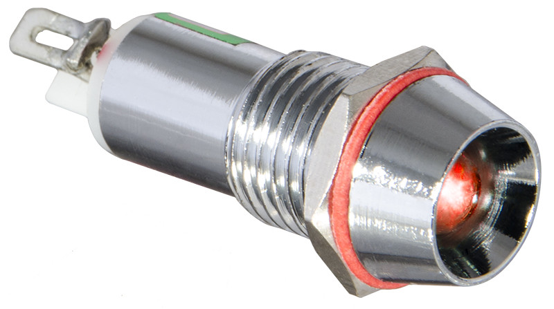 Сигнальна арматура AD22C-10 червона 24V AC/DC