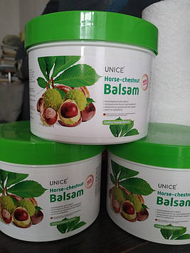 Масажний гель-бальзам із кінським каштаном Unice Юнайс 500 мл Оригінал!