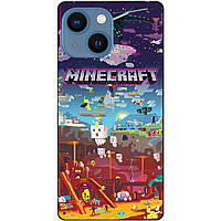 Силіконовий чохол бампер для Iphone 13 гра Minecraft Майнкрафт