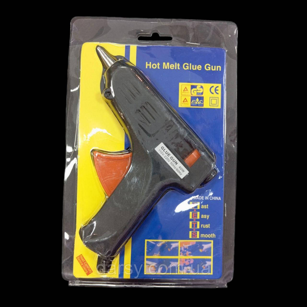 Пістолет для силіконових клейових стрижнів 11 мм для декупажу, фото 1