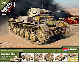 German Panzer II Ausf.F "North Africa". Збірна модель німецького танка у масштабі 1/35. ACADEMY 13535