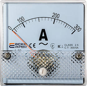 AC Амперметр 300/5А 80х80 модель А-80