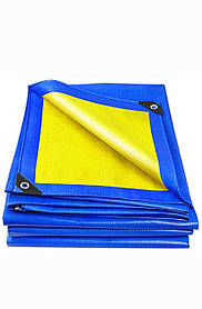 Тент 2х3м. Жовто-синій. "Патріот". Щільність 90 г/м2. Від дощу, снігу для тіні. Посилений край