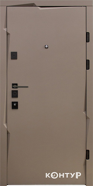 Вхідні двері Magda 300/0 Тип 13 квартира Софттач темний хакі/Білий супермат