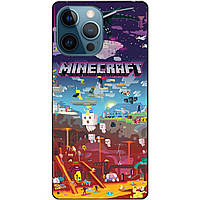 Силіконовий чохол бампер для Iphone 13 Pro гра Minecraft Майнкрафт