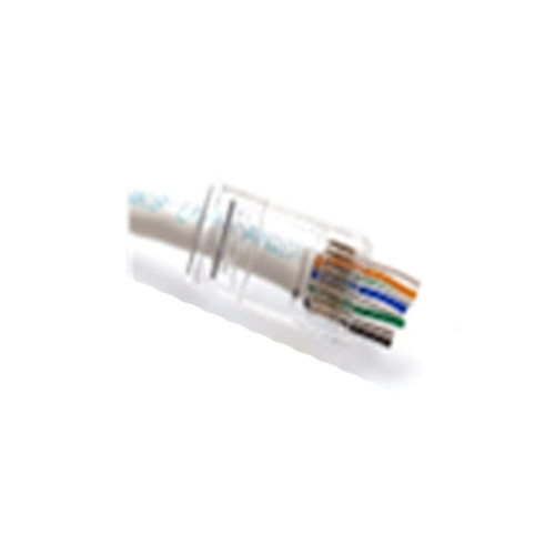 Штекер 8р8с (RJ-45) cat.-6E, отвір наскрізь, 1уп-100шт