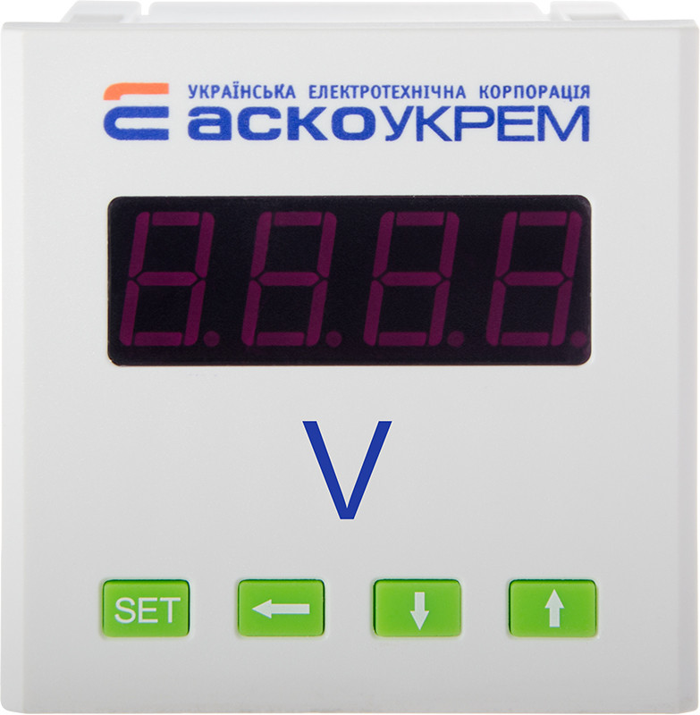 AС вольтметр цифровий 600В 80х80 модель ЦВ-8, фото 1