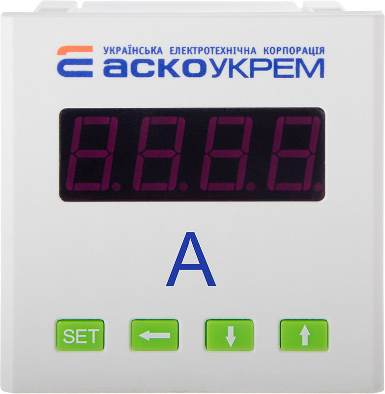 AC амперметр цифровий 5 А 72х72 модель ЦА-7, фото 1