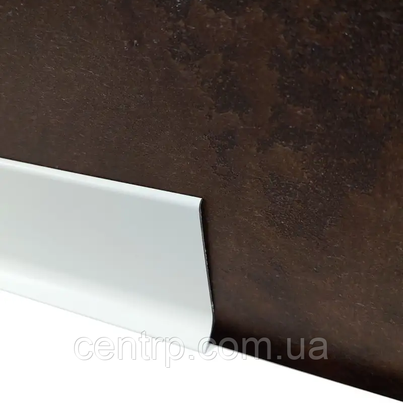 Белый напольный плинтус алюминиевый BEST DEAL 3/40 Белый матовый ...