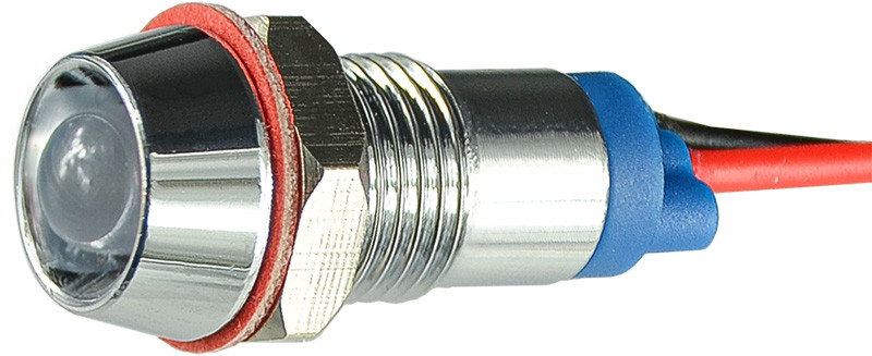 Сигнальна арматура AС22C-8 біла 24V AC/DC