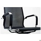 Крісло офісне Slim Net хром сітка чорного кольору, фото 5