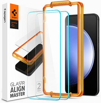 Захисне скло Spigen для Samsung Galaxy S23 FE - ALIGNmaster (2 шт), Clear (AGL06986)
