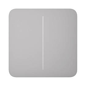 Накладна панель для двоклавішного вимикача Ajax SoloButton (2-gang) [55] для LightSwitch Jeweler fog 46015.144.FG