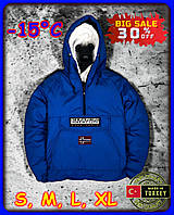 Мужской анорак осень-зима Napapijri Синий Размер M Анораки мужские зимние -15°C Мужские куртки анорак