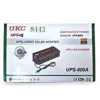 Інвертор з 12В в 230В із зарядкою UKC UPS 800W 8443 S, фото 4