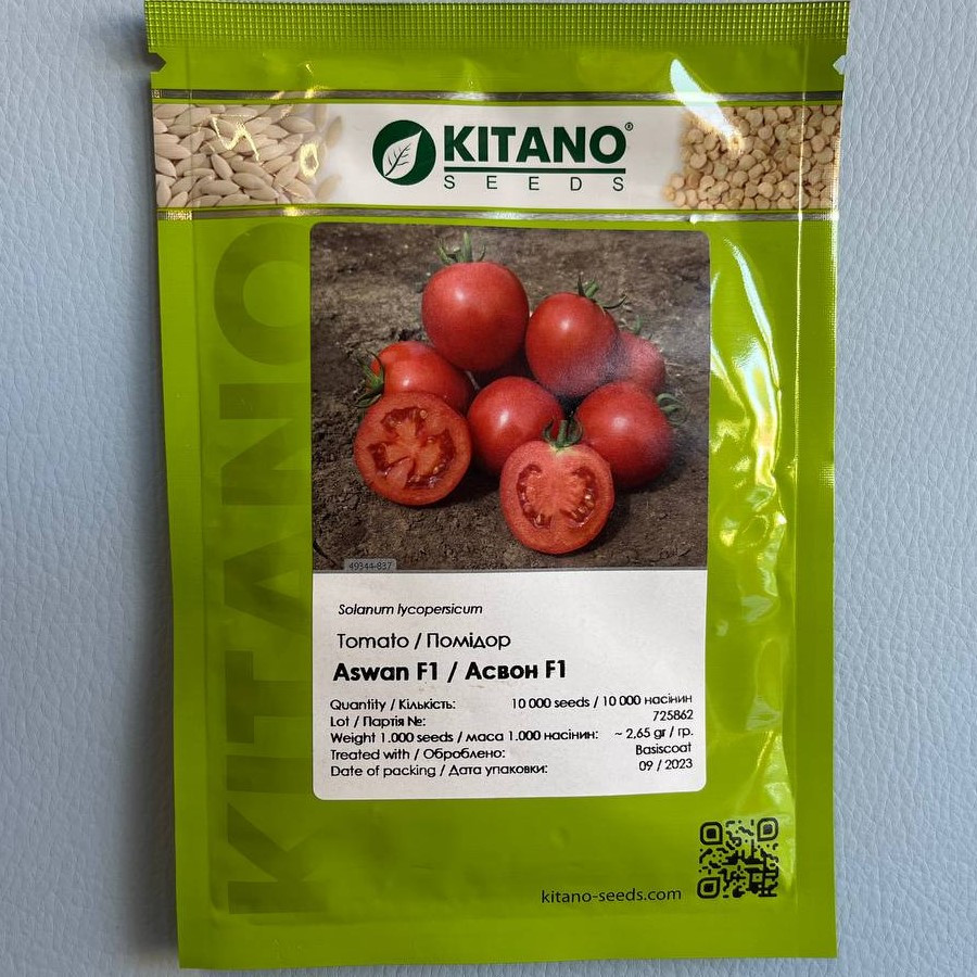 Асвон F1 10 000 шт Kitano Seeds Томат Детермінантний Насіння (Томат Детерминантный Семена)