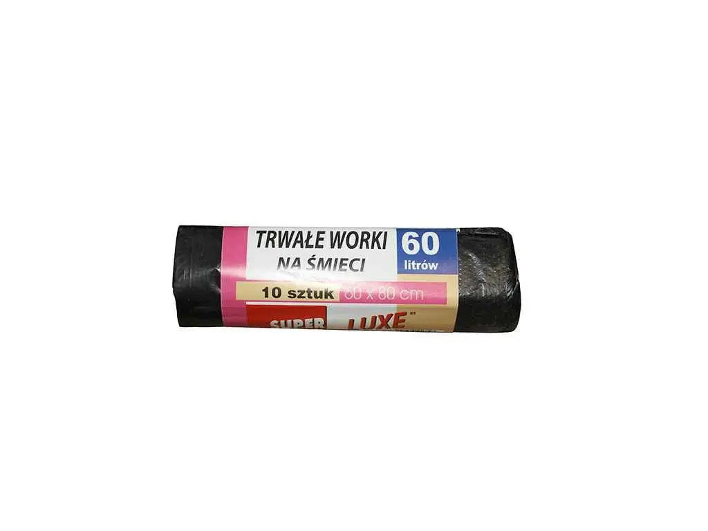 Пакети для сміття ТМ "Super Luxe" 60 л х 10 шт