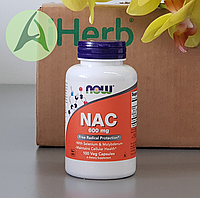 NOW Foods, NAC, N-ацетилцистеин, 600 мг, 100 капсул