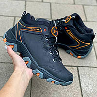 Кожаные зимние теплые полуботинки Merrell