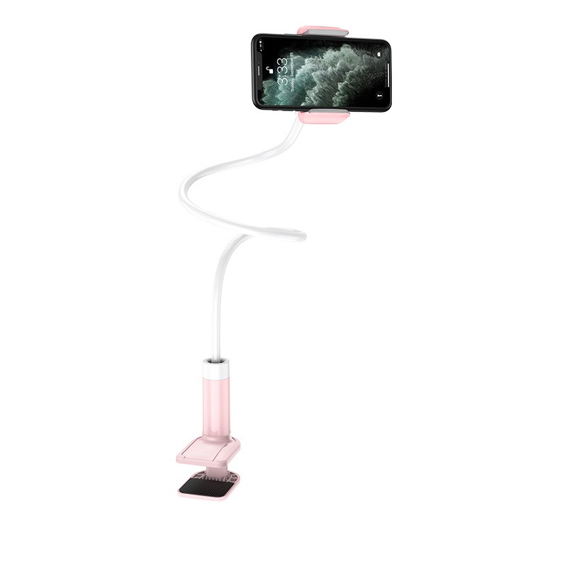 Гнучкий настільний тримач для смартфонів Hoco PH23 Balu Mobile Phone stand Pink White, фото 2