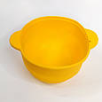 Силіконова чаша для воскоплаву, об'єм 400 мл, Жовта, фото 2