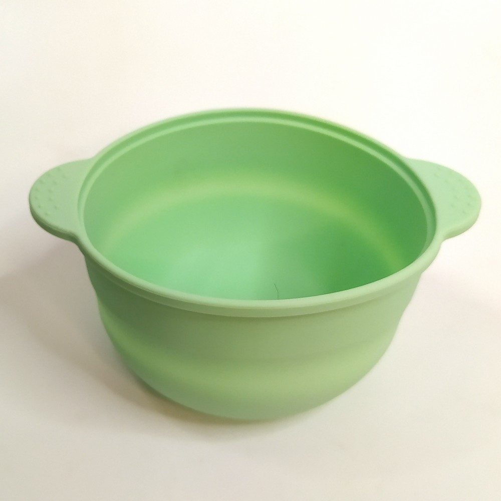 Силіконова чаша для воскоплаву, об'єм 400 мл, Салатова, фото 1