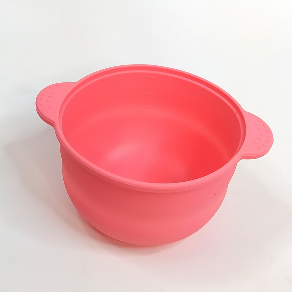 Силіконова чаша для воскоплаву, об'єм 400 мл, Рожева, фото 1