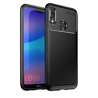 Чехол Fiji Ultimate Carbon для Huawei P20 Lite / Nova 3E (ANE-AL00) противоударный бампер черный