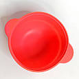 Силіконова чаша для воскоплаву, об'єм 400 мл, Червона, фото 2