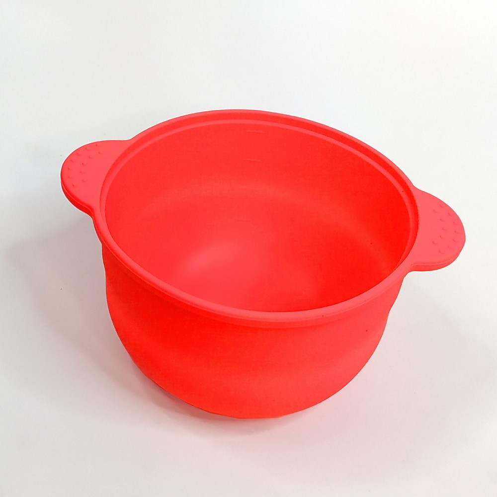 Силіконова чаша для воскоплаву, об'єм 400 мл, Червона, фото 1