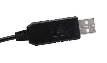 Кабель перехідник USB DC to DC 5.5х2.1 9V, фото 4
