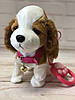 Іграшка собака інтерактивна музична плюшева рухається на батарейках 3 види M 4879, фото 8