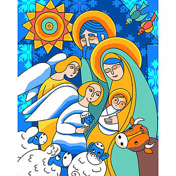 Картина за номерами SANTI Різдво 40x50 см (954722)