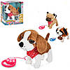 Іграшка собака інтерактивна музична плюшева рухається на батарейках 3 види M 4879, фото 2