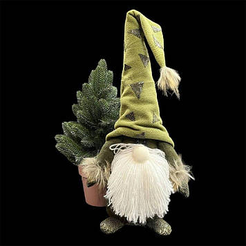 Новорічна фігура, гном ручна робота, висота 50 см