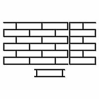 Набор трафаретов для штукатурки Кирпич многоразовый 660*430*2 мм tdsn-7.32