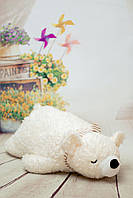 М'яка іграшка плюшевий ведмедик "Сплячий ведмідь" 70 см Білий