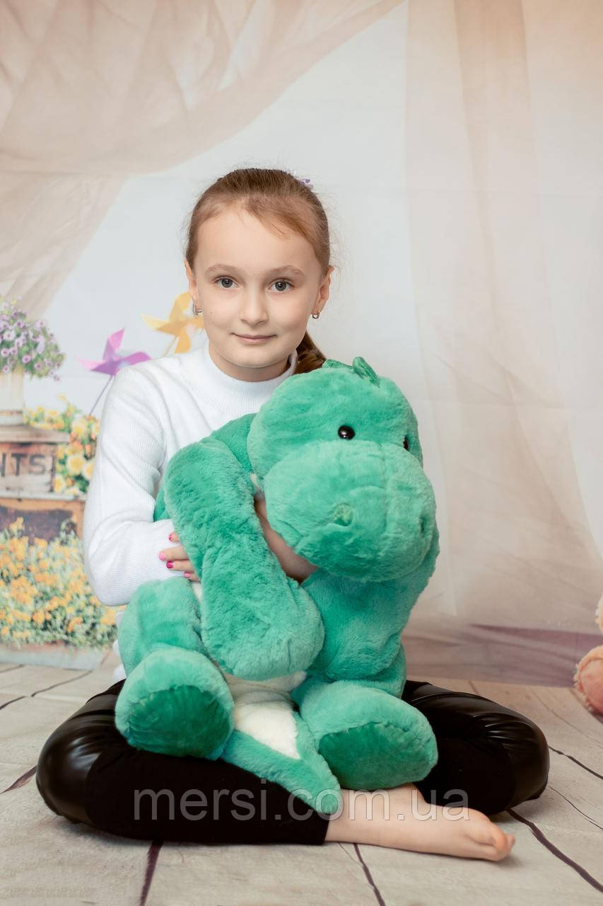 М'яка іграшка плюшевий "Динозавр" 70 см подушка-обіймашка, фото 1