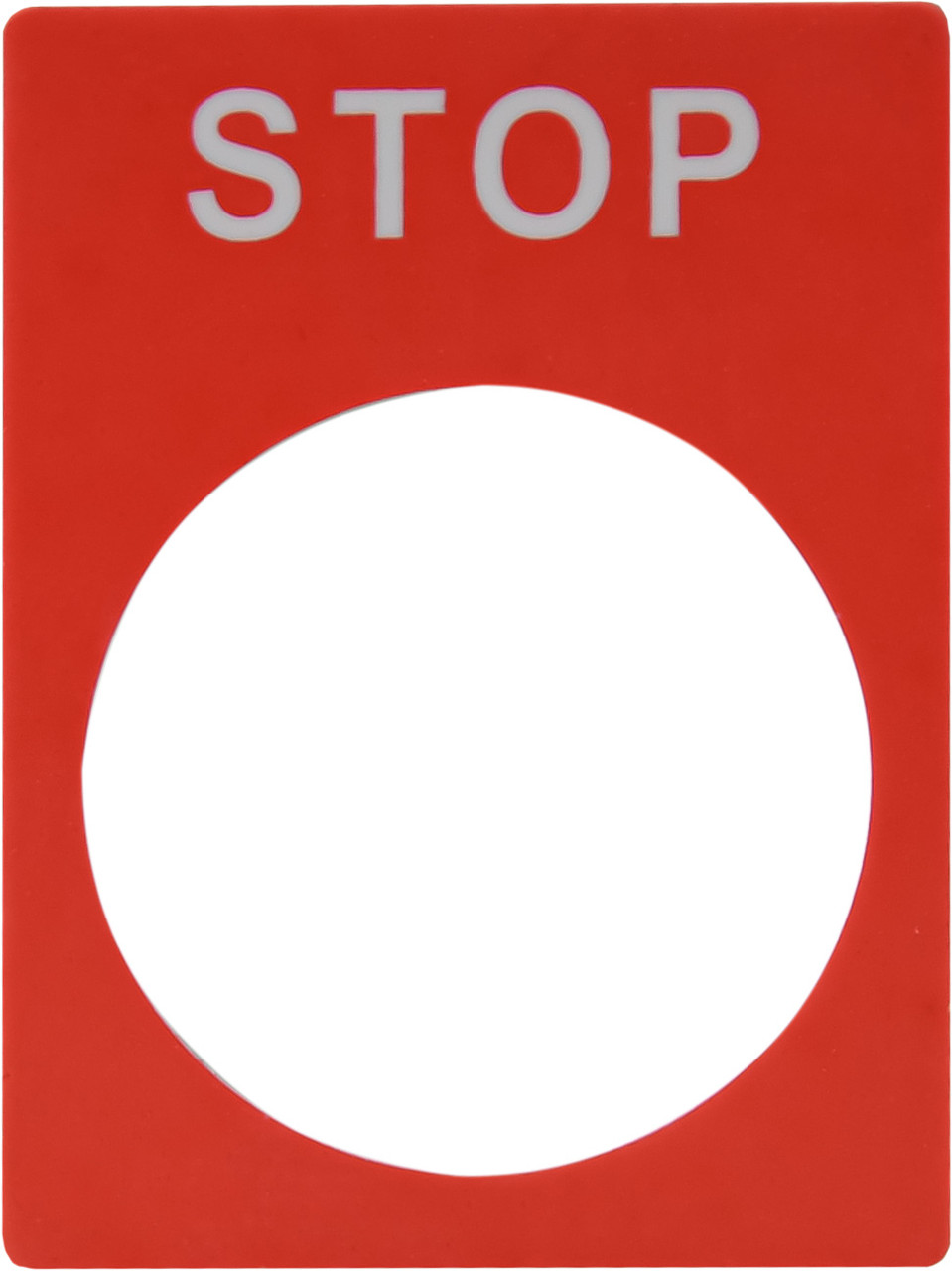 Табличка маркувальна STOP червона для кнопок XB2, фото 1