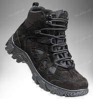 Зимові тактичні черевики / утеплене, тактичне взуття на флісі TEREX (black)